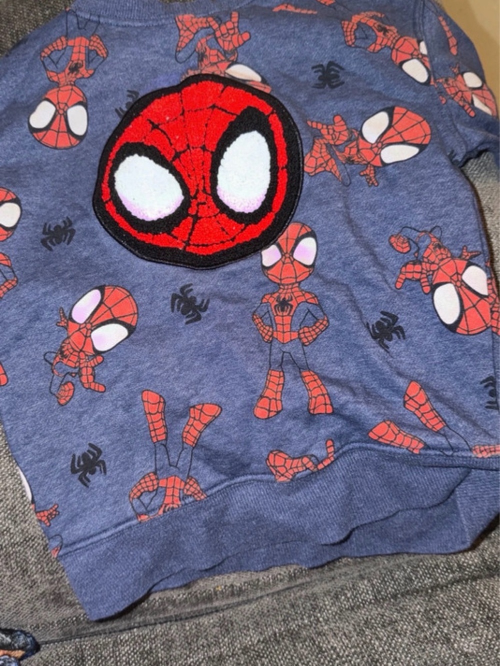Marvel Spider-Man Blue & Red Kids Sweatshirt Pullover
